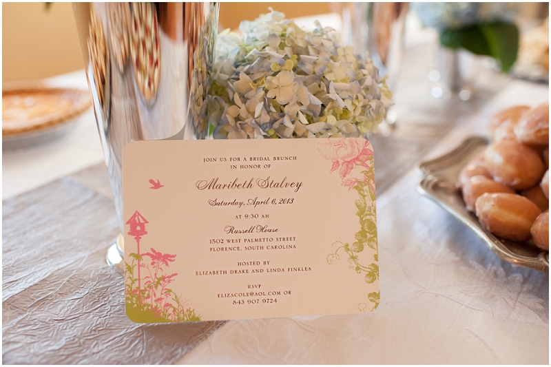 "Bridal Brunch Invitation - Photographs by Andrea"